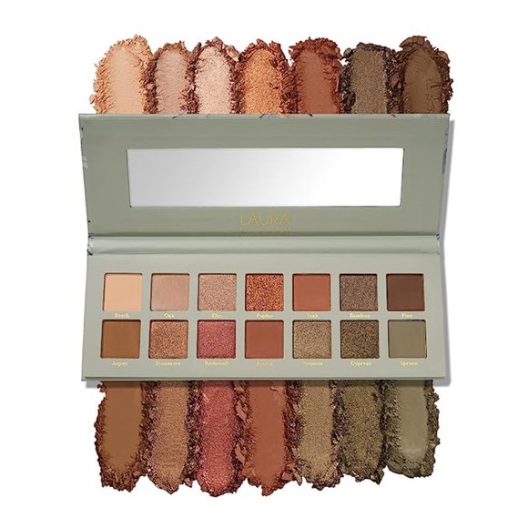 LAURA GELLER The Casual Collection Copper & Khaki 14 Multi-Finish Eyesha… - Picture 2 of 6